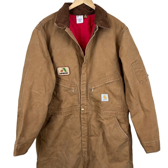 Carhartt Other - Vintage Carhartt Coveralls 50T Brown Duck Insulated USA Jumpsuit